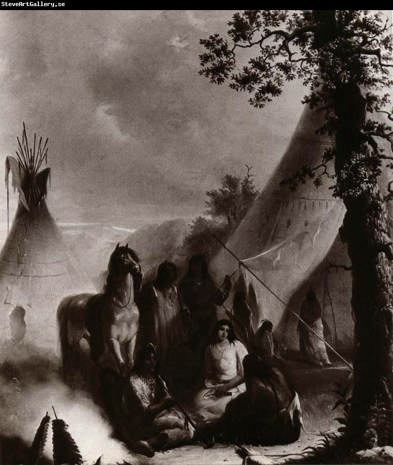 Alfred Jacob Miller Indian Encampement
